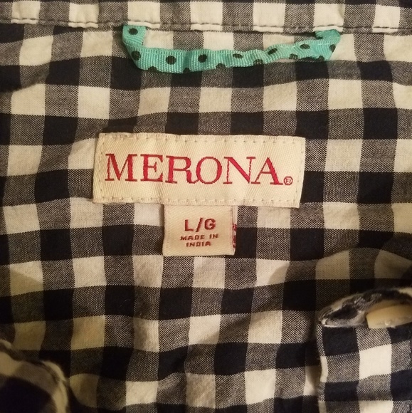 Merona patterned button up! - Picture 4 of 4